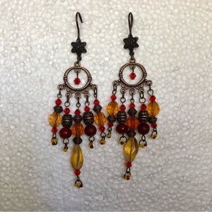 Bohemian Chandelier Earrings Handcrafted 1 Of A Kind NEW
